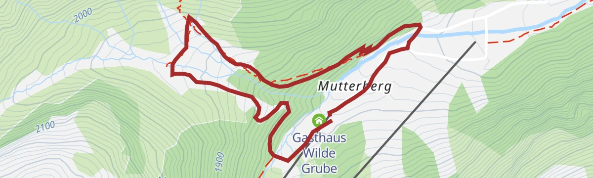 Route map: Mutterbergalm Rundwanderweg
